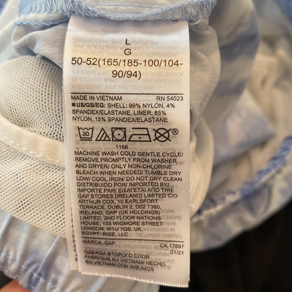 Gap - Men's Blue 6" Swim Trunks - Picture 2 of 4